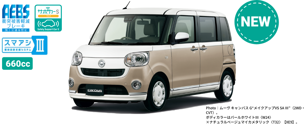 ムーヴ キャンバス G "メイクアップVS SA Ⅲ" (2WD・CVT)
